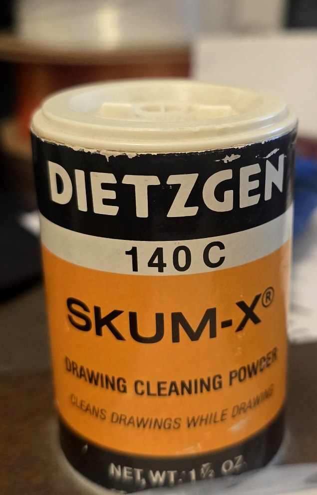 The original vintage Skum-X bottle, the football pool's infamous last-place relic